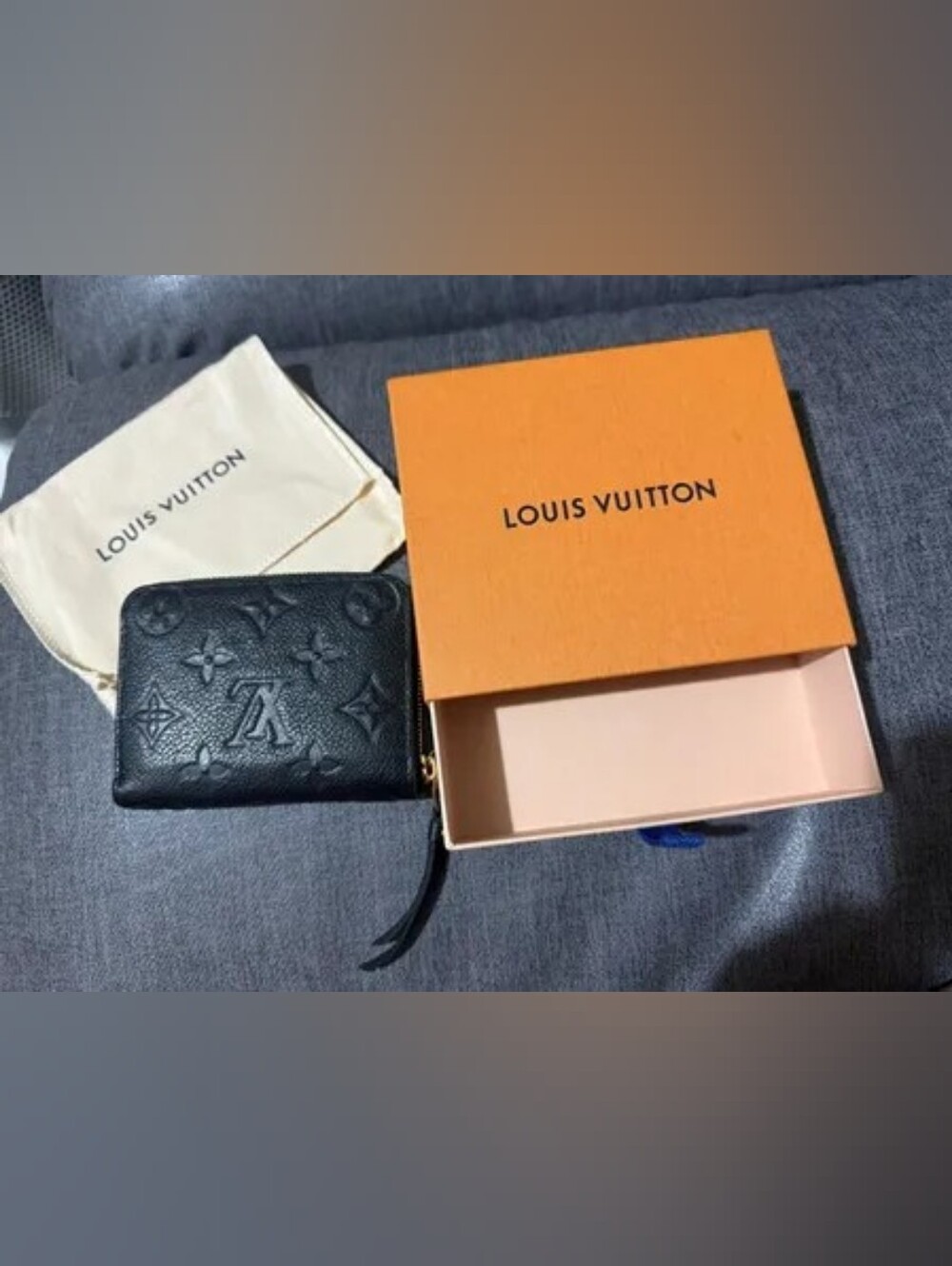 Louis Vuitton Black Embossed Monogram